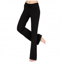 Women Women's Super Soft Modal Yoga Gym Workout Track Lounge Pants??Black