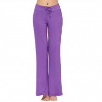 Women Women's Super Soft Modal Yoga Gym Workout Track Lounge Pants??Purple