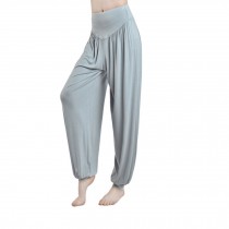 Women's Super Soft Modal Spandex Harem Yoga Pilates Pants??grey