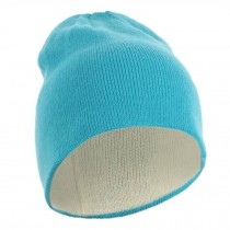 Winter Warm Sportwear Knit Hat Outdoor Activities Beanies Cap Blue/White