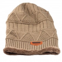 Stylish Beanie Hat Skully Hat Snow Ski Cap Winter Knit Hats for Men, Khaki