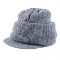 Men's Warm Knit Hat Beanie Hat Anti-wind Mask Snow Cap, Light Grey