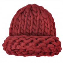Warm Braided Beanie Hat Snow Braid Cap Knit Hats for Winter