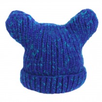 Winter Cute Warm Knit Hat Beanie Hats Ski Snow Cap for Girls, Blue