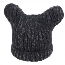 Cute Warm Knit Hat Snow Cap Beanie Hats for Girls, Blue