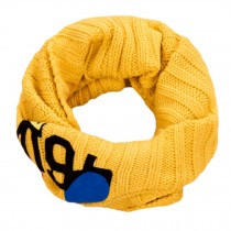 Cute Warm Knit Infinity Scarf Neck Scarves Loop Scarfs for Kids Yellow