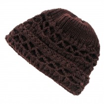 Womens Winter Comfortable Beanie Hat Warm Knitted Cap, Coffee