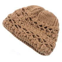 Womens Winter Autumn Comfortable Beanie Hat Warm Knitted Cap, Khaki
