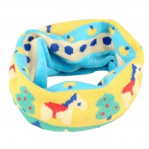 Kids Toddler Cute Knitted Loop Scarf Round Circle Scarves Neck Warmer, A