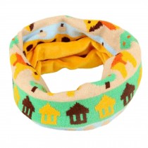 Toddler Kids Cute Knitted Loop Scarf Circle Round Scarves Neck Warmer, D