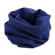 Kids Comfortable Loop Scarf Neck Warmer Circle Round Scarves Solid Color, Blue