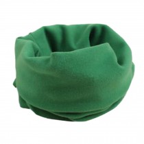 Kids Comfortable Loop Scarf Round Circle Scarves Neck Warmer Solid Color, Green