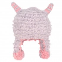 Cute Kids Toddler Baby Hat Beanie Cap Ear Warmer Winter Accessory, Light Purple