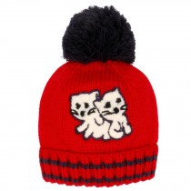 Cute Kids Toddler Baby Hat Beanie Cap Warm Winter Accessory, Red