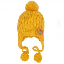 Cute Kids Toddler Baby Hat Warm Knitted Beanie Cap Winter Accessory, Yellow