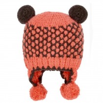 Cute Kids Baby Hat Warm Knitted Beanie Cap Infant Winter Accessory, Orange