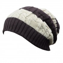 Trendy Winter Warm Cap Chunky Soft Villus Cap Knit Hat Slouchy Beanie  B