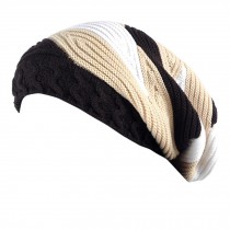 Trendy Winter Warm Cap Chunky Soft Villus Cap Knit Hat Slouchy Beanie  E