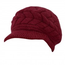 Winter Outdoors Windproof Snow Cap Super Warm Hat Thicken Villus Hat Claret