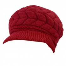 Winter Outdoors Windproof Snow Cap Super Warm Hat Thicken Villus Hat Red