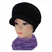 Winter Outdoors Windproof Snow Cap Super Warm Hat Thicken Villus Hat Black