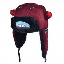 Adorable Warm Earflaps Hat Beanie Hat Winter Soft Cap Best Gift Red / Shark
