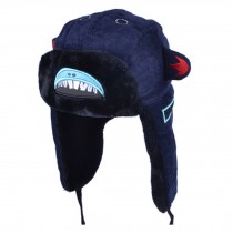 Adorable Warm Earflaps Hat Beanie Hat Winter Soft Cap Best Gift Blue / Shark