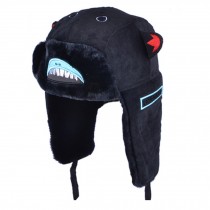 Adorable Warm Earflaps Hat Beanie Hat Winter Soft Cap Best Gift Navy / Shark