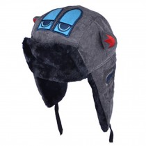 Adorable Warm Earflaps Hat Beanie Hat Winter Soft Cap Best Gift OXEYE/ Grey