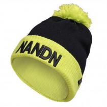 Warm Beanie Hat Knit Winter Hats Skull Hat Unisex Sports Caps ( Green / Black )