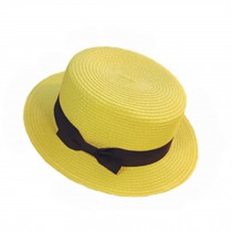 Sun Hat Travel Beach Cap With Lovely Bow Womens Fashion Summer Straw Hat