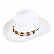 Stylish Mens Summer Hat  Outdoors Sun Hat Beach Hat, White
