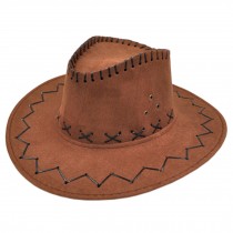 Brown Stylish Cowboy Hat Fishing/Hunting Boven Hat Sun Hat Outdoors Sports Cap