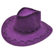 Stylish Outdoors Cap Fishing/Hunting Hat West Cowboy Hat Sun Hat Purple