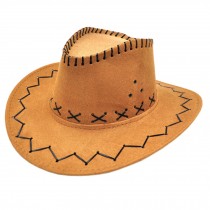 Stylish Boven hat Cowboy Hat Sun Hat Outdoors Cap Fishing/Hunting Cap Camel
