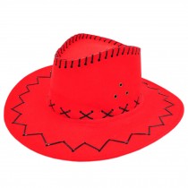 Outdoors Sports Cap Sun Hat Costume Party Supplies West Cowboy Hat Red