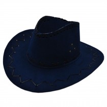 Excellent Summer Topee For Outdoors Sports Stylish Cowboy Hat Sun Hat Navy