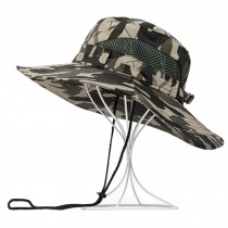 Men's Foldable Cowboy Hat Sports Sun Hats Sun Caps Fishing Hats, M