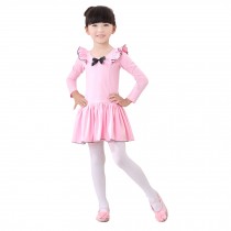 Little Girls' Tutu Dress Ballet Party Dresses Long sleeve 110cm Pink