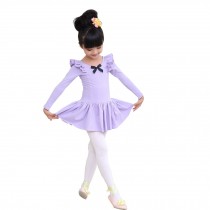 Little Girls' Tutu Dress Ballet Party Dresses Long sleeve 110cm Purple