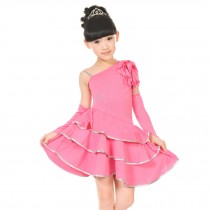 Little Girls' Camisole Tutu Dress Latin Dress Party Dresses 110cm Pink