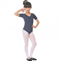 Little Girls' Ballet Dresses Gymnastics Dress Short Sleeve 120cm Lilac