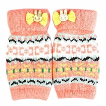 Lovely Winter Fingerless Knitted Gloves For Women's/Girls, Orange