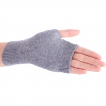 Unisex Outdoor Winter Soft Fingerless Gloves Warm Gloves,Grey