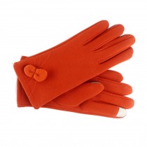 Women's Winter/fall Warm  fingertip Touchscreen wool Gloves,orange