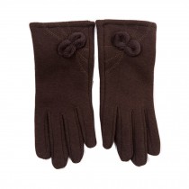Women's Winter/fall Warm  fingertip Touchscreen wool Gloves,  brown