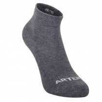 3 Pack Premium Cotton Comfort Socks Athletic Socks for Adults, Dark Gray