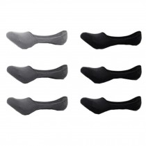 Men's 6 Pairs Pack Bamboo Fiber Low cut/No-show Causal Non-Slip Socks,Gray&Black