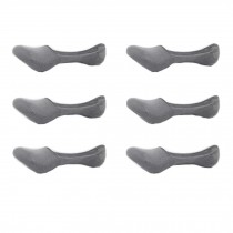 Men's 6 Pairs Pack Bamboo Fiber Low cut/No-show Causal Non-Slip Socks,Gray