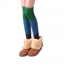British Style Knee High Socks Students Long Stockings Athletic Socks,Green